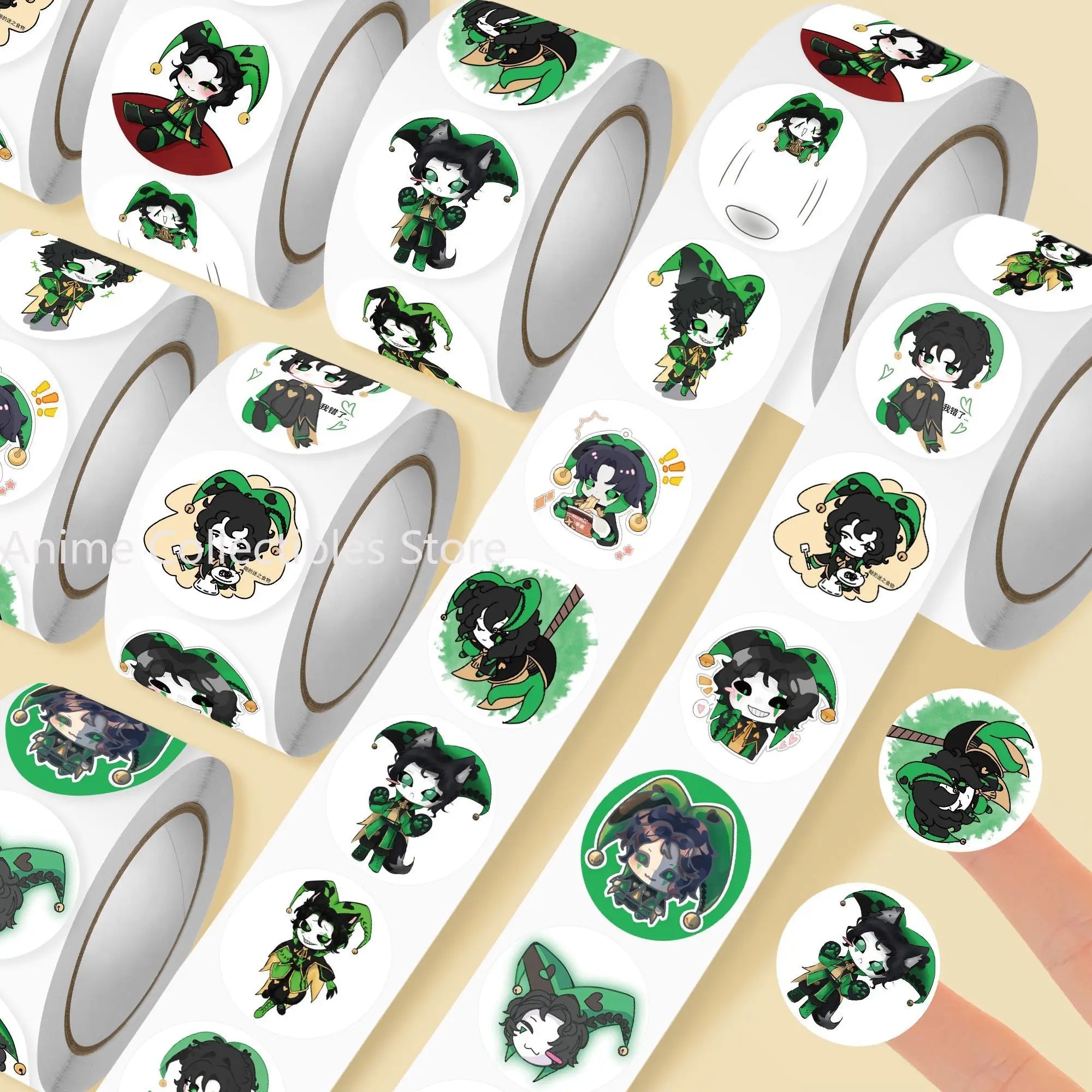 500Pc/Roll Anime The Freak Circus‌ Harleguin Stickers For DIY Laptop Envelope Scrapbook Car Motorcycle Decal Gift