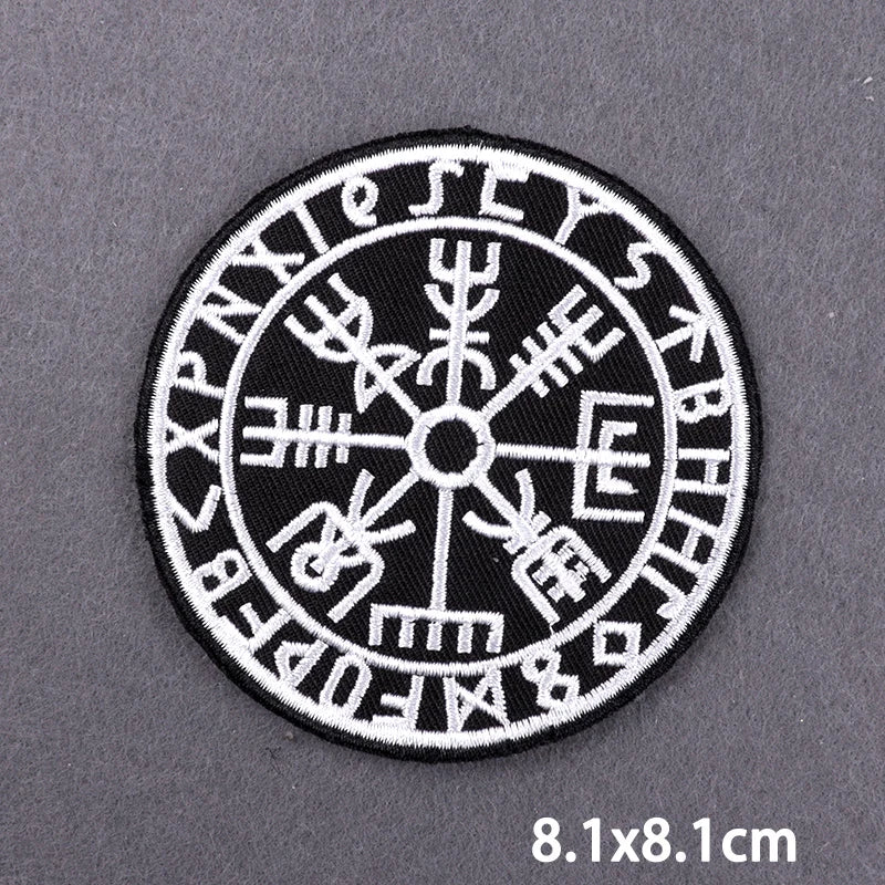 The Death Embroidery Iron On Patches For Clothing DIY Applique Patches On Clothes Skull Badges on backpack Jakcet