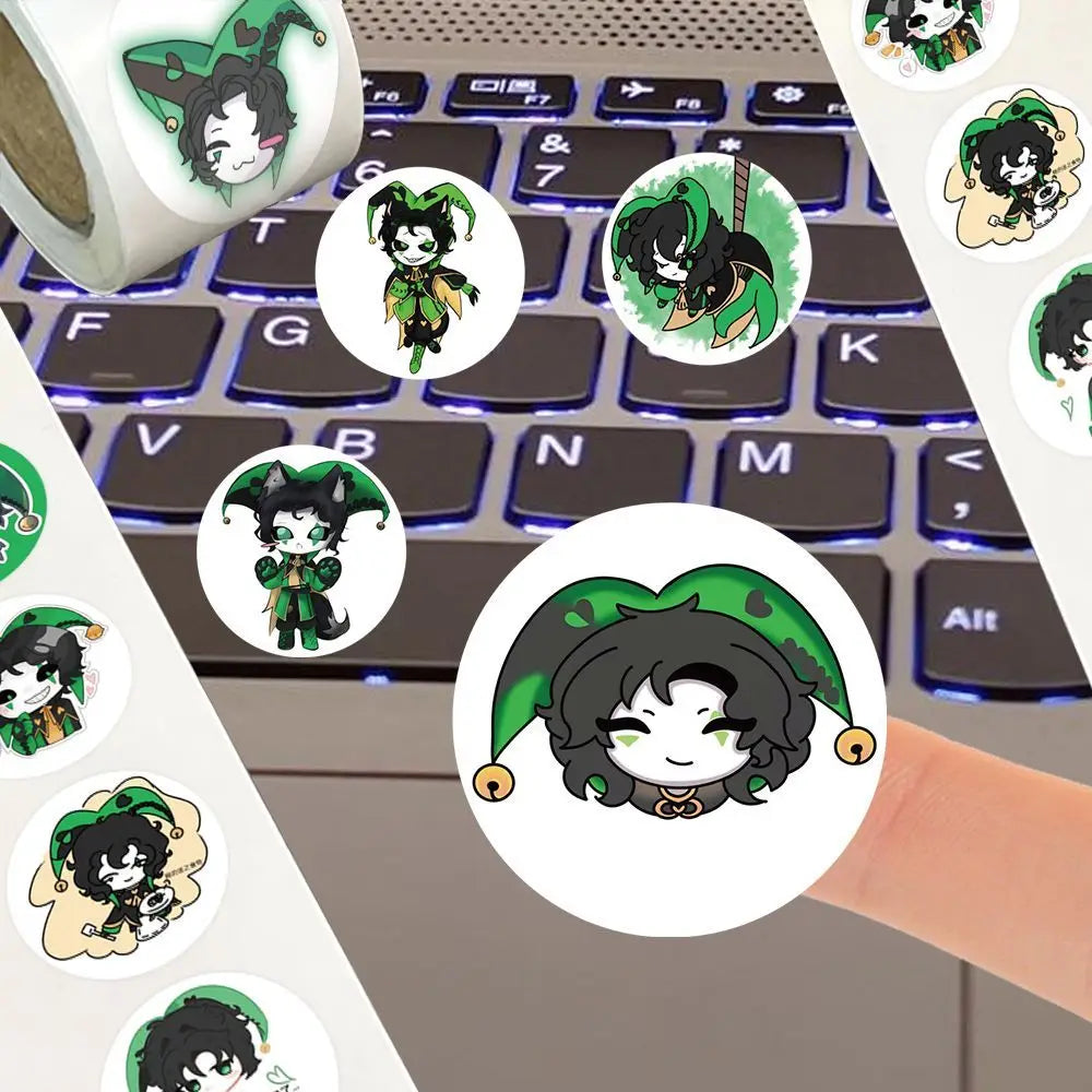 500Pc/Roll Anime The Freak Circus‌ Harleguin Stickers For DIY Laptop Envelope Scrapbook Car Motorcycle Decal Gift