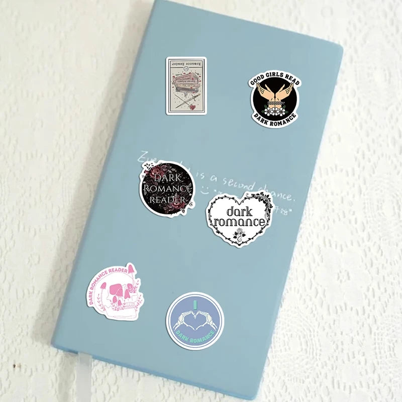 50PCS Cartoon Skull Home Decorative Graffiti Stickers Dark Romance Laptop Guitar Suitcase Mobile Phone Sticker Pack Kidss