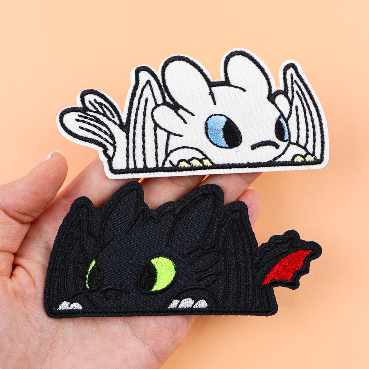 Funny Quotes Cartoon Dragon Embroidered Patch for Clothing Jackets Anime Patch DIY Iron on Patches Applique Accessories Stickers